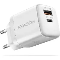 Axagon ACU-PQ20W - Strømadapter - 20 watt - 3 A - PD 2.0, PD 3.0, QC 2.0, QC 3.0, QC 4.0+, Huawei Fast Charge, SCP, PD/PPS, AFC, PE+, PE 2.0+ - 2 utgangskontakter (USB-type A, USB-C) - hvit
