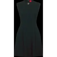 HUGO Kalene 10248776 Red Ermeløs Kort Kjole