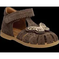 Angulus Sandaler - Sommerfugl - Dark Taupe/Gold - - 23 - Sandals