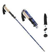 INF Turstav i 5 seksjoner med justerbar lengde Blue