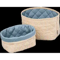 Cam Cam Oppbevaringskurver - 2-pack - 22x15/24x17 cm - Havremark - - OneSize - Oppbevaring