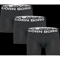 Björn Borg Boxershorts - 3-pack - Svart - - 7-8 år (122-128) - Boxershorts