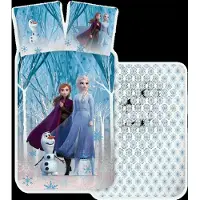 Disney Frozen Frozen sengetøy - 100% bomull - Junior sengetøy 100x140 cm - Anna, Elsa og Olaf