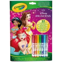 Crayola Aktivitetsuke m. Tusjer - 32 sider - Disney Princess - - OneSize - Aktivitetsbok