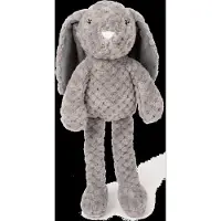 Teddykompaniet Kosedyr - Kaniner Vera - 38 cm - Vaffelstoff Grå - - OneSize - Kosedyr