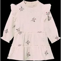 Fliink Dobby Bluse Sandshell Brodert (110 / 5 år)