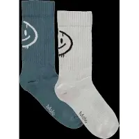 Molo Sokker - 2-pack - Norman - Blue Månen - - 35/38 - Sokker