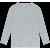 Minymo Genser - Bambus - Medium+ Grey Melange - - 9 år (134) - Genser