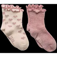 Minymo Sokker - 2-pack - Light Rose - - 19/22 - Sokker