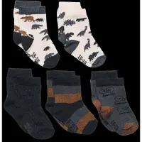 Minymo Sokker - 5-pack - Total Eclipse m. Mønster - - 35/38 - Sokker