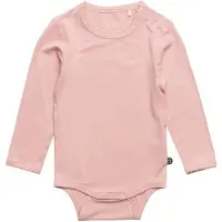 Minymo Body I/e - Bambus - Rosa - - 56 - Langermet Body