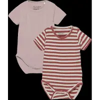 Minymo Bodyer k/e - 2-pack - Kløft Rose - - 50 - Kortermet body