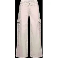 Name it Bukser - NkfRose Wide Twill - Turteldue - - 13 år (158) - Bukser - bomull
