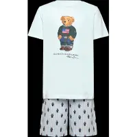 Polo Ralph Lauren Acc Polo Ralph Lauren Pysjamas - Hvit/Blå m. Kosedyr - - 14 år (164) - 2-delt nattøy