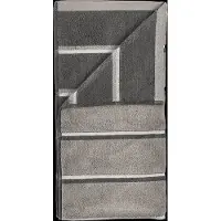 Zone Håndkle - 100% bomull - 50x100 cm - Denmark Sauna - Stripet Olive
