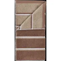 Zone Denmark Håndkle - 100% bomull - 50x100 cm - Denmark Sauna - Stripet Terracotta