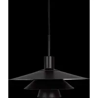 Dyberg Larsen pendellampe Kay, Ø 30 cm, svart, metall