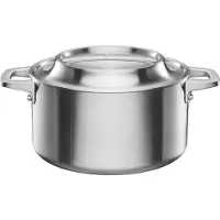 Fiskars Norden Steel gryte 3,2 qt, ubelagt rustfritt stål