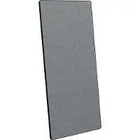 Nobo Move & Meet whiteboard med grå ramme og tekstiltavle i 180x90 cm, Horisontalt/vertikalt, Bærbar, Magnetisk