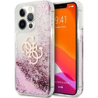 GUESS GUHCP13XLG4GPI iPhone 13 Pro Max 6,7" rosa/rosa hardcase 4G Big Liquid Glitter