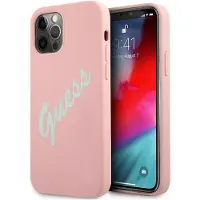 GUESS GUHCP12MLSVSPG iPhone 12/12 Pro 6,1" rosegrønn/grønnrosa hardcase Silikon Vintage