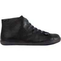 Camper for man. 36411-109 Peu Cami leather ankle boots black (39), Flat, Zip, Casual