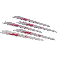 RUKO 33189245 sett med 5 stikk-/bajonettsagblader, bladlengde 150 mm