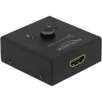 DeLOCK HDMI 2 - 1 bryter toveis 4K 60 Hz kompakt
