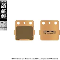 Galfer Fd076g1396 Sintrede Bremseklosser