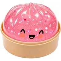 Mtp Products Squishy-leketøy mot stress i form av en dumpling med dampkoker-eske - rosa
