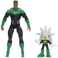 Sonic Silver 7 Cm Green Latern De 15 Cm Figurer