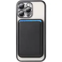 INF Elektroplettert Magnetisk Magsafe Lommeboketui Kompatibelt med iPhone 15, Støtsikkert Kortholder iPhone 15