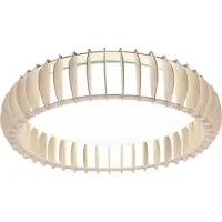 TRIO LED-taklampe Monte, CCT, Ø 60 cm, lyst tre