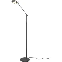 TRIO LED-gulvlampe Franklin, sensordimmer, antrasitt