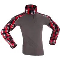 Invadergear Flannel Combat Langarmet T-skjorte