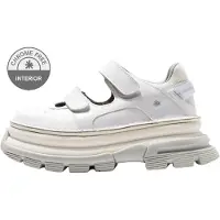 Art for woman. 116441170003_017 Core 2 leather shoes white (40), Eco Leather, 3 to 5 cm, Velcro, Casual