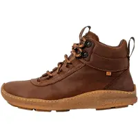 El naturalista unisex. 254361156005_012 Brown leather ankle boots N5436 (45), Flat, Laces, Casual