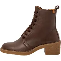 El naturalista for woman. 25660S3ZJ005_012 Brown leather ankle boots N5660S (37), 1 to 3 cm, Zip, Casual
