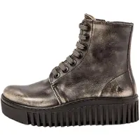 Art for woman. 1151713EH003_001 Leather Ankle Boots 1517 Brighton grey (40), 3 to 5 cm, Zip, Casual