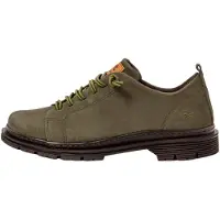 Art unisex. 118971222003_0G3 1897 Nobuck Kaki Birmingham green (40), Leather, 3 to 5 cm, Laces, Casual