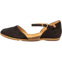 El naturalista for woman. 2ND545010005_001 Leather Sandals Nd54 Stella black (38), Flat, Buckle, Casual