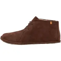 El naturalista unisex. 25672C112005_012 Pleasant brown leather ankle boots (42), Flat, Laces, Casual