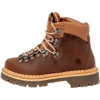 Art unisex. 109035230603_023 Leather Ankle Boots 0903 Air Alpine brown (36), Flat, Laces, Casual