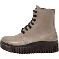 Art for woman. 1151712EW003_039 Leather Ankle Boots 1517 Brighton grey (37), 1 to 3 cm, Zip, Casual