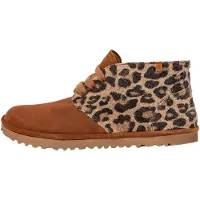 El naturalista for woman. 25374P1F0005_ESP Leather Ankle Boots N5374P Brown Tribe (38), Flat, Laces, Casual, Animal Print
