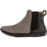 El naturalista for woman. 25310PET0005_001 Pleasant-Wulf grey leather ankle boots (40), Flat, None, Classic