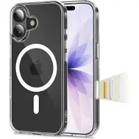 Tech-Protect Flexair Hybrid CC MagSafe-etui til iPhone 17 – gjennomsiktig