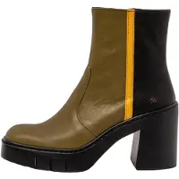 Art for woman. 1197411VJ003_0MU Multicolour 1974 Nappa leather ankle boots -Heel height: 9cm (42), 8 to 10 cm, Zip, Casual, Multicolor