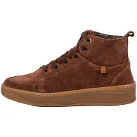 El naturalista unisex. 2584311FQ005_012 Brown Geo leather ankle boots (46), Flat, Laces, Casual