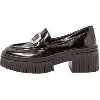 Art for woman. 113721101003_001 Black Leather Moccasins 1372 York (36), 3 to 5 cm, None, Casual